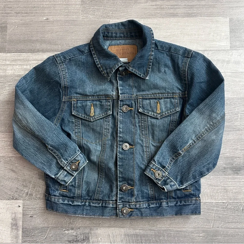 Old Navy Kids Blue Jeans Denim Jacket XS